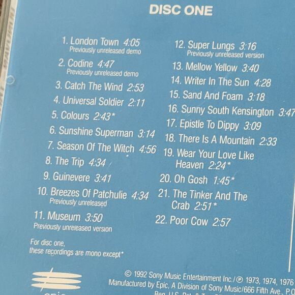 DONOVAN "TROUBADOR" THE DEFINITIVE COLLECTION 2 CD SET - Picture 4 of 10